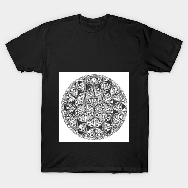 Flower of Life Mandala T-Shirt by ink.by.shweta